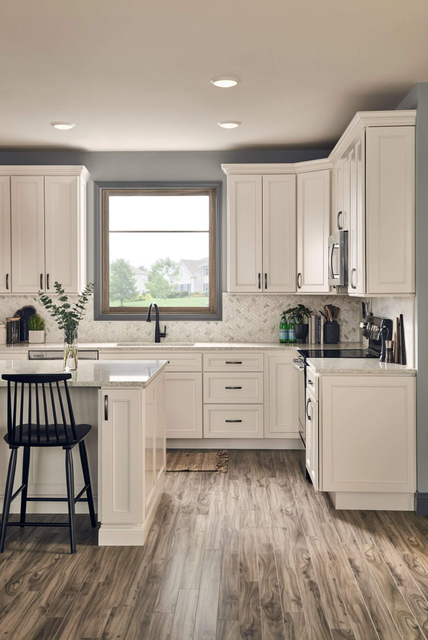 Behome Oven Off-White Kitchen Cabinet 