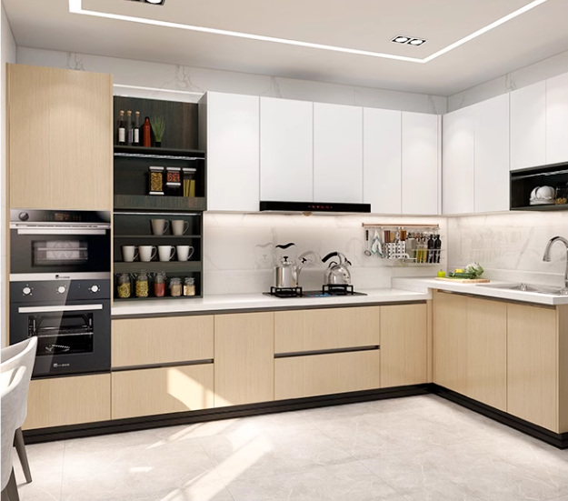 Behome Classic PVC Modern Kitchen Cabinet 
