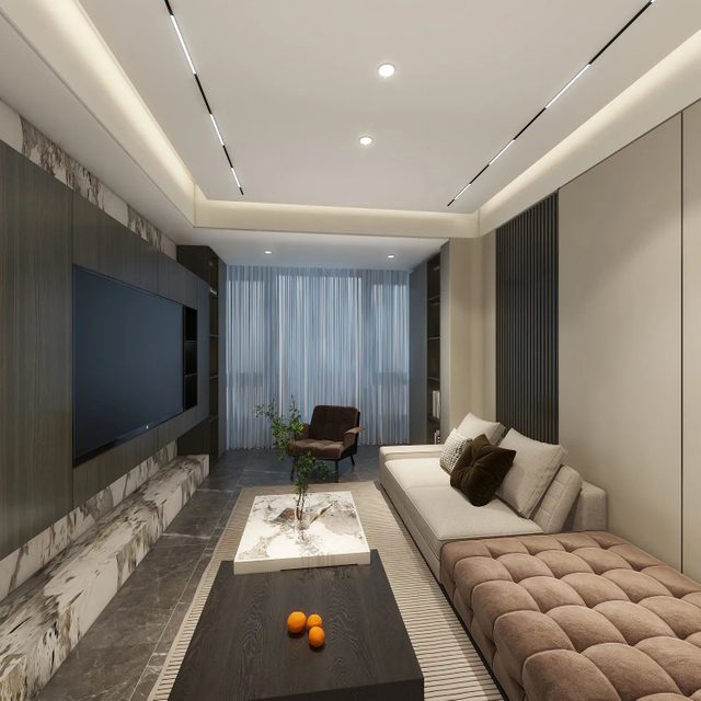 Moderne hoogwaardige gesinterde stenen tv-kast woonkamer