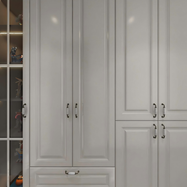 Klassiek wit schema slaapkamer garderobe