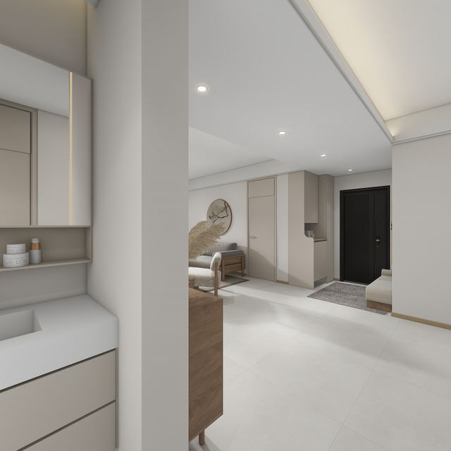 Eiken hout graan kleur melamine woonkamer kast